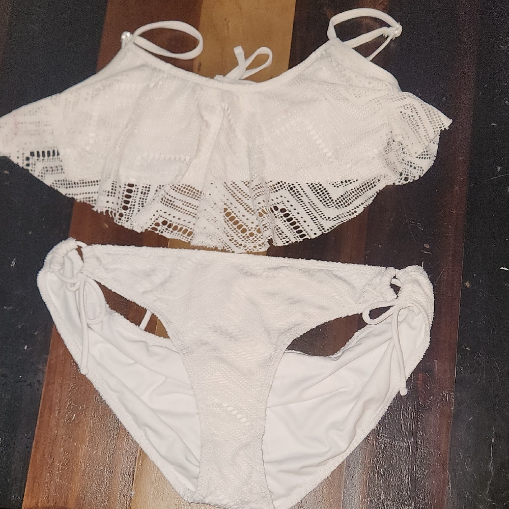 White Lace Bikini Set